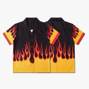 Flame Button-Up Shirt